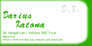 darius katona business card